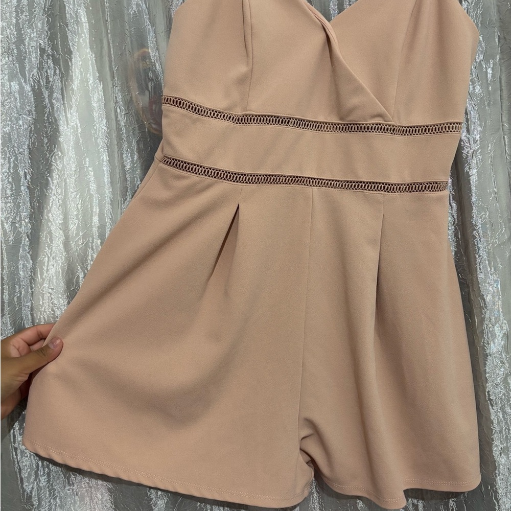 Blush Pink Sleeveless Romper